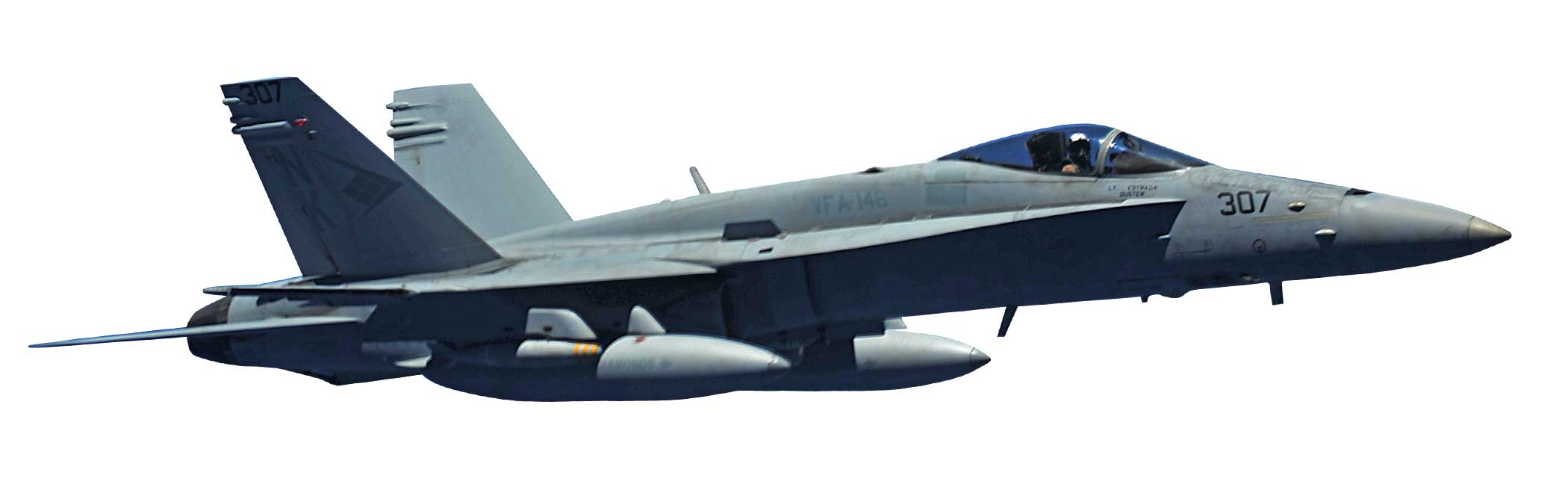 f 18 side view